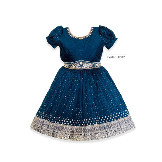 Imported Georgette Party Frock BLUE