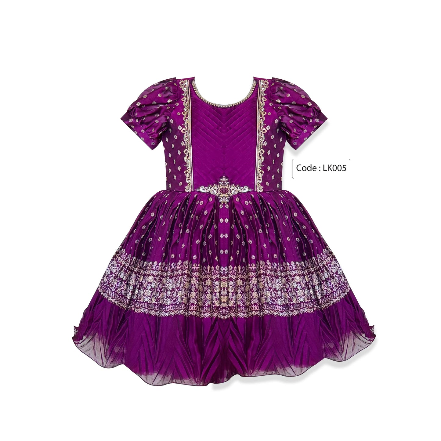 Imported Georgette Party Frock - Purple