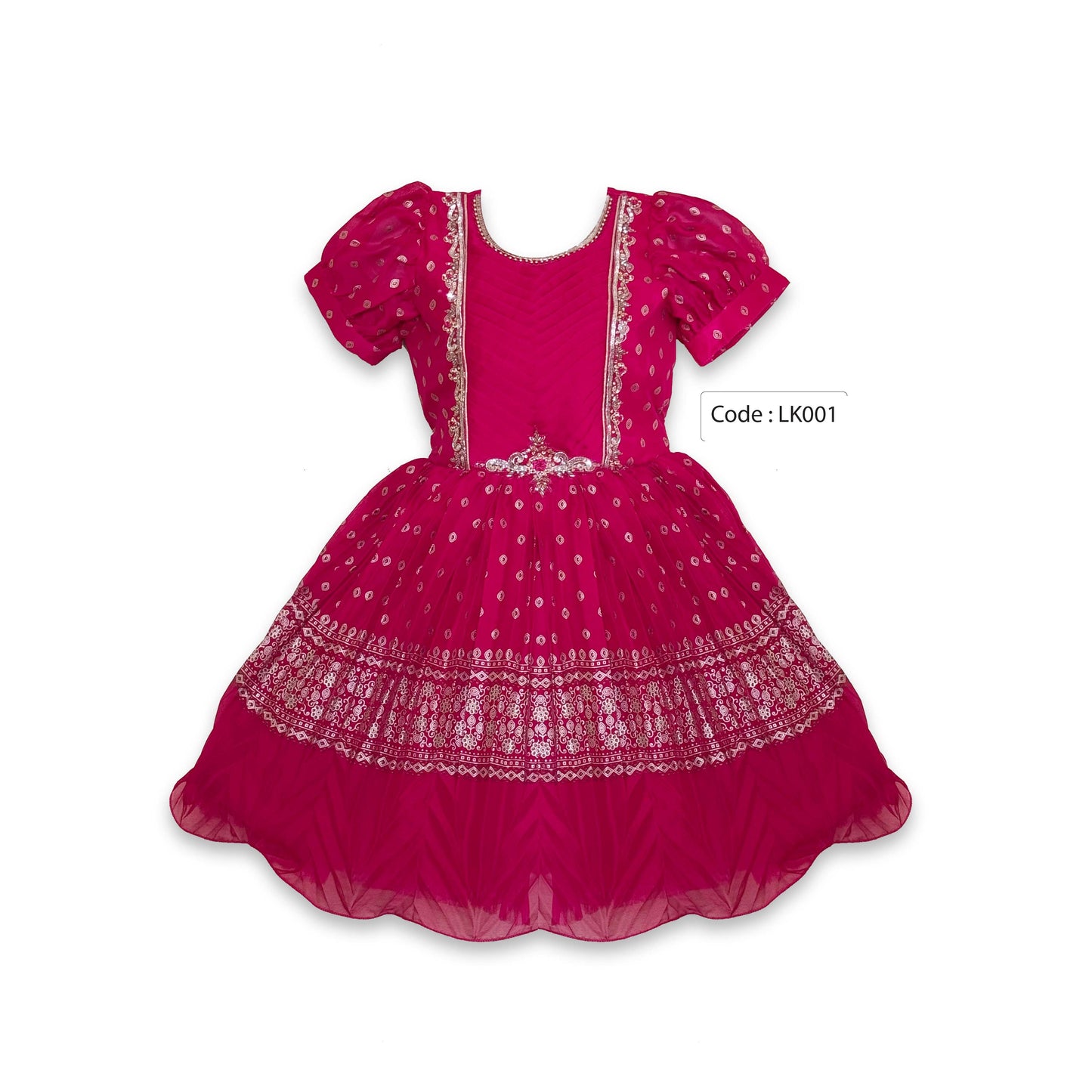 Imported Georgette Party Frock - RED